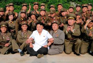 North Korea Death Porn - Kim Jong Un, the third family member to rule North Korea, with military  personnel