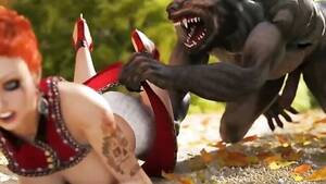 huge werewolf tits - Little Red Riding Hood fucked by Werewolf monster. 3D Porn Animation -  CartoonPorn.com