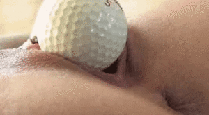 golf balls - Swallowing Golf ball with Grip. Porn Pic - EPORNER