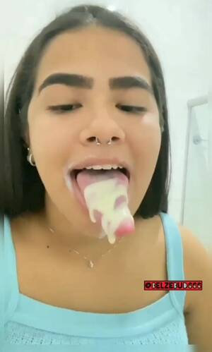 Long Tongue Amateur - Brazilian Girl Big Tongue Fetish - Comp 1 - video 2 - ThisVid.com