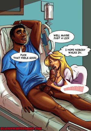 hot black sex cartoons - Interracial Sex Blonde Nurse Makes Blow Job