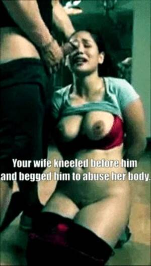 Abusive Porn Cheating Wife Captions - Abuse Caption GIFs - Porn With Text