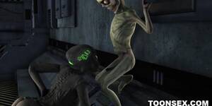 3d cartoon alien porn - Sexy 3D cartoon alien babe fucked rough by a martian - Tnaflix.com