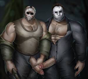 Jason Voorhees Porn - Jason Voorhees x Michael Myers (Artist: yop5281) : r/DBDGoneGay