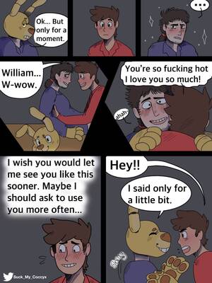 Freddy Cartoon Gay Porn - Rule 34 - blush comic dave miller five nights at freddy's fnaf gay hugging  humble long hair male only scott fnaf speech bubble text text bubble  william afton | 4323286