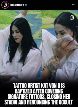 Kat Von D Xxx - Kat Von D now Baptized : r/Fauxmoi