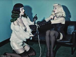 Katy Perry Bondage Porn Captions - Madonna and Katy Perry even naughtier in outtakes from girl-on-girl shoot |  Daily Mail Online