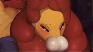 Furry Porn Cock Bj - Renamon x Guilmon Blowjob Furry - 2 min