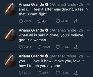 Ariana Grande Victoria Justice Pussy - Ariana teases â€œGod is a Womanâ€ lyrics : r/ariheads