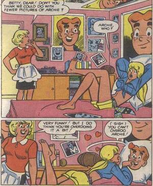 Betty And Veronica Sex Comics - It puts the lotion on its skin