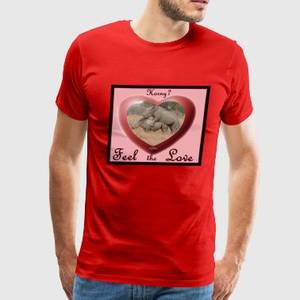 Horny Toddler Porn - Horny? Feel the Love - Men's Premium T-Shirt