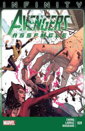 comic book fighting nude - Avengers Assemble #20 Featuring the Uncanny Avengers! A giant naked man  punches a Quinjet