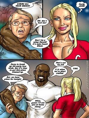 black cock cartoon 8 muse - 2 Hot Blondes Bet On Big Black Cocks 8muses Interracial Comics - 8 Muses  Sex Comics
