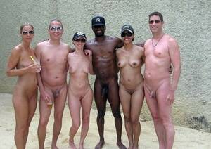 group nude before and after - Interracial Group Nude Sunbathing Pic - Amateur Interracial Porn