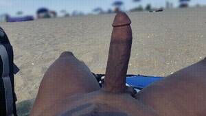 black stud black cock - Black Stud Shows Off His Big, Black, Rock-hard Cock On Public Beach 0053-1  Porn Gif | Pornhub.com