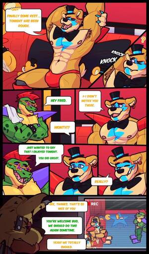 Freddy Cartoon Gay Porn - Glamrock Freddy and Monty Mating Season Comic (@ChurrosoNsfw) ðŸ”ž :  r/Fnafnsfwgay