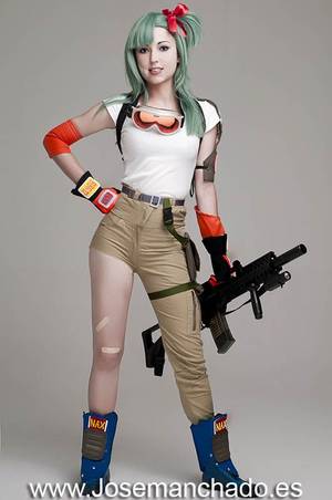 bulma cosplay xxx - Bulma Cosplay from Dragon Ball by Virginia / Virchan Puu Cosplay / Virchan  on deviantArt, photo by Jose Manchado: