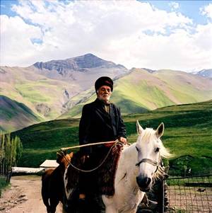 Azerbaijani Porn - Mountain dweller on horseback. Khinaliq Village. Azerbaijan. June 2006. The  European Azerbaijan