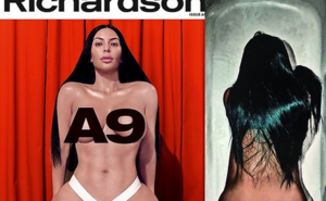 Kim Kardashian Ass Fucked - Kim Kardashian poses topless and shows off her bare butt in new photos