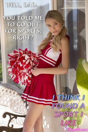 Cheerleader Porn Captions Mom - sissytrap in a cheerleader costume | Sissy Caption