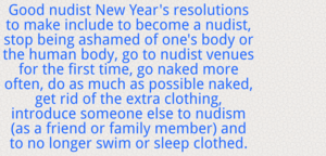 images from nudism life - Nudist New Year's resolutions to make | My Blog about nudism and naturism  (not porn)
