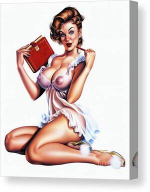 Cute Girls Art - Sexy Boobs Girl Pussy Topless erotica Butt Erotic Ass Teen tits cute model  pinup porn net sex strip Canvas Print / Canvas Art by Deadly Swag - Pixels  Canvas Prints