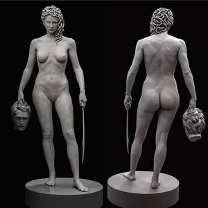 Medusa Statue Porn - Medusa holding Perseus' head. Sculpture by Luciano Garbati, 92 inches. :  r/Art