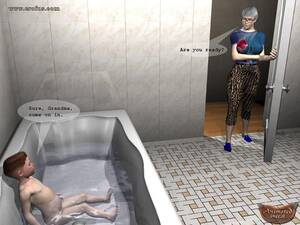 grandma bathroom sex - Page 10 | animated-incest-comics/comics/the-bathroom-with-grandma | Erofus  - Sex and Porn Comics