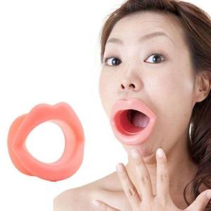 Crazy Eyes Open Mouth Porn - Pretty Women Beauty Silicone Face Slimmer Mouth Muscle Tightener Present