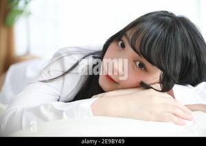japanese sleeping facial - Portrait beautiful asian girl sleeping on bed in white room Stock Photo -  Alamy