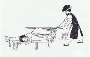 asian spanking tumblr - bondage spanking bench used for judicial corporal punishment in medieval  China