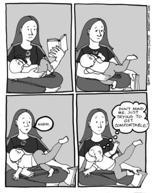 lactating cartoon boobs - 18 Comics That Capture The Reality Of Breastfeeding