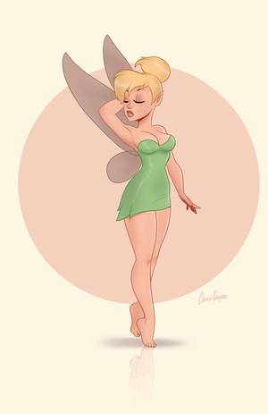 Disney Pin Up Girls Porn - Tinkerbell PinUp by Chris Harper