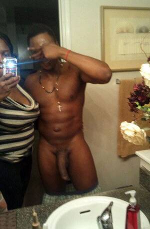 naked african couple - African Porn Photos. Large Photo #1: Black couple takes selfshot photos  being naked in front of mirror..