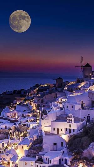 Moon Shadow Porn - #Santorini under #August #full-moon!