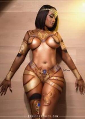 ebony body paint - Shakka in Egyptian Body Paint! - Ebony Booty and Latina Ass - BOOTY SOURCE