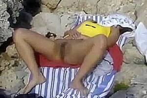 cam public nude - Amateur video in a nude public beach in Mallorca - hidden camera