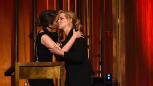 Amy Poehler Lesbian Porn - Tina Fey Kisses Amy Schumer After Saying How We All Feel About Her Right  Now | Entertainment Tonight