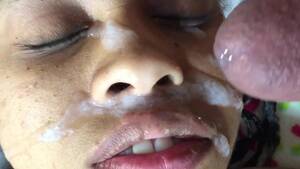 ebony teen facial - EBONY TEEN GETS CUMSHOT FACIAL MONEYSHOT - RedTube