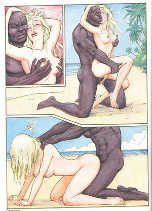 carttons adult swingers images - Cartoon Interracial Porn Photo Blonde Pussy Fucked by BBC