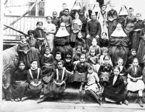 Laredo Texas Star - 1900 graduating class, Ursuline Academy, Laredo, Texas