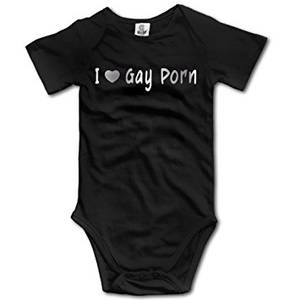 Baby Boy Black Gay Porn - Baby Boys' I LOVE GAY PORN Sticker Platinum Style Romper Jumpsuit Bodysuit  Outfits
