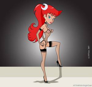 Johnny Test Susan Cartoon - Susan Test posing in beautiful dark-hued underwear â€“ Johnny Test Porn