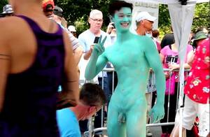 Bodypaint Public - BodyPainting: Most Gorgeous Young Man Havingâ€¦ ThisVid.com