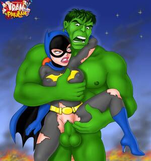 Hulk Cartoon Porn Sex - Porn Batgirl rocking on Hulk's long dong - Silver Cartoon - Picture 1