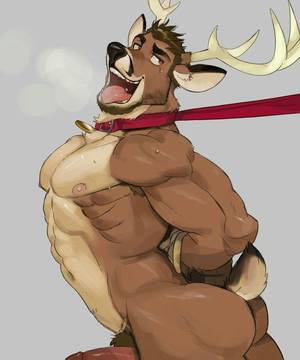 Anthropomorphic Gay Porn - Red Dragon, Gay Art, Furry Art, Deer, Porn, Xmas, Red Deer, Reindeer,  Sambar Deer