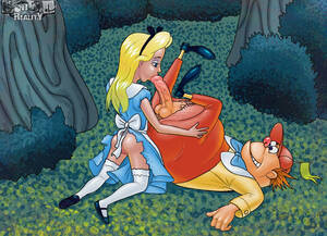 cartoon alice nude - Alice in Wonderland porn pics