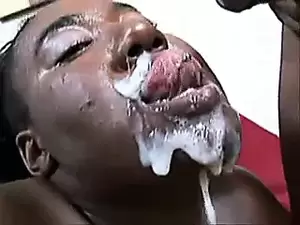 ebony messy cum - LOADS OF CUM !!MESSY EBONY FACIALS | xHamster