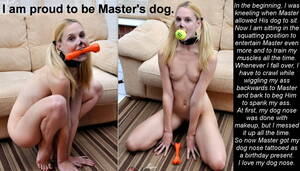 Doggy Sex Slave Captions - Pet Girl Slave Humiliation Captions