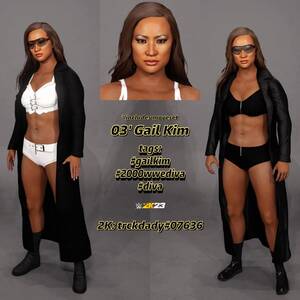 Gail Kim Porn - Gail Kim available for download on 2k23 : r/WWEGames
